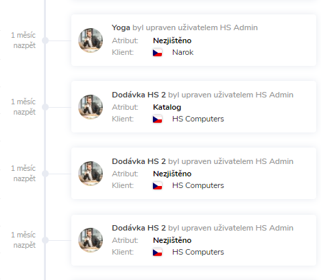 Vaše poslední projekty