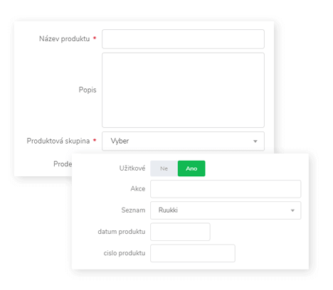 Přizpůsobení vlastními parametry